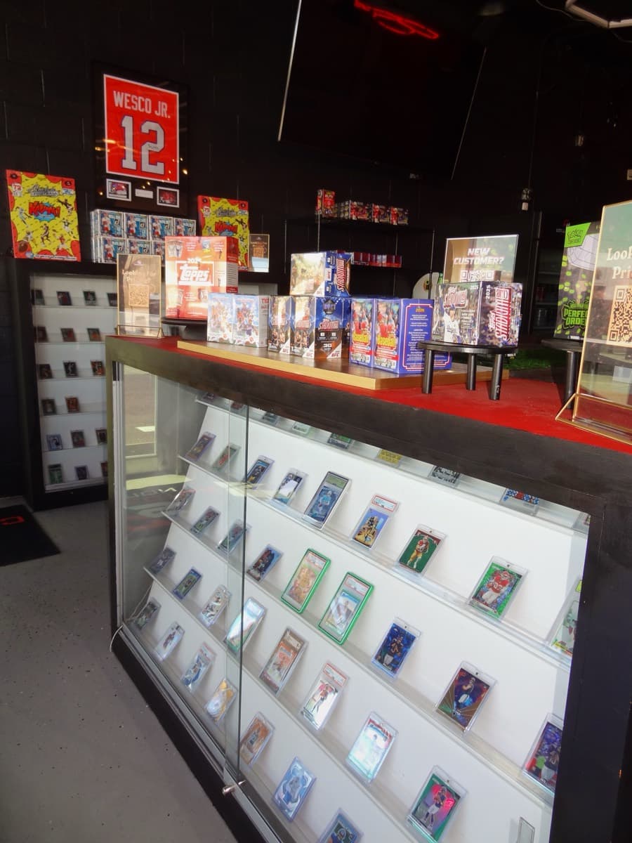 Showcase of graded slabs at Collector Station